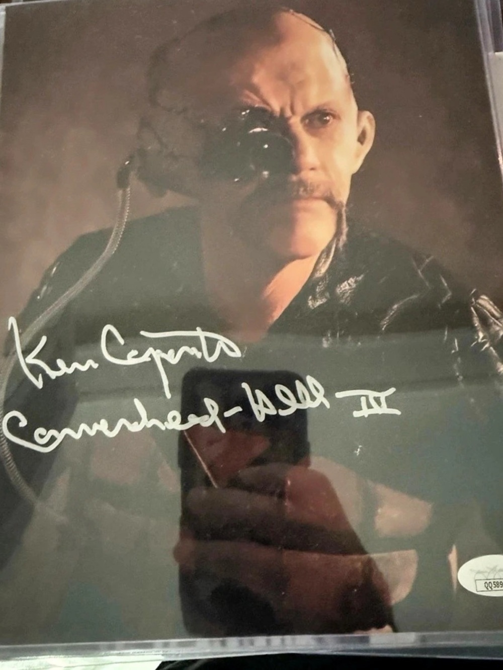 Ken Carpenter Signed Hellraiser III Camerahead 8x10 Photo